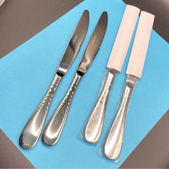 ARTASTE Rain Dinner Knives Set Of 4 NEW Rain Stainless Steel - Picture 7 of 7